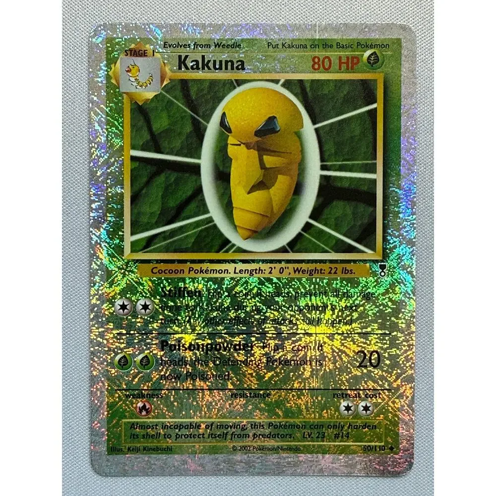 Pokémon TCG Kakuna 50/110 Legendary Collection 2002 Reverse Holo Foil Card NM-